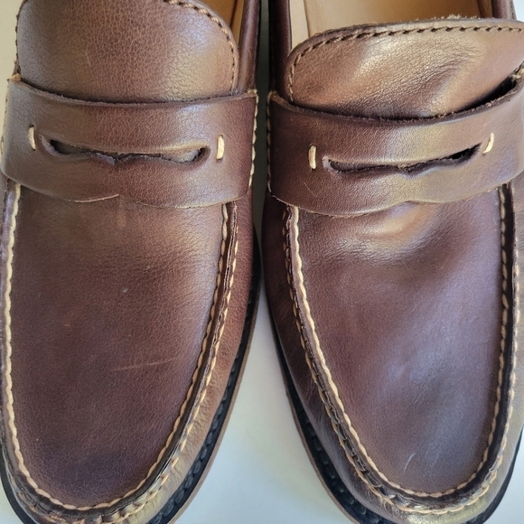Frye men's brush leather Penny loafers size 7.5 - Picture 14 of 16